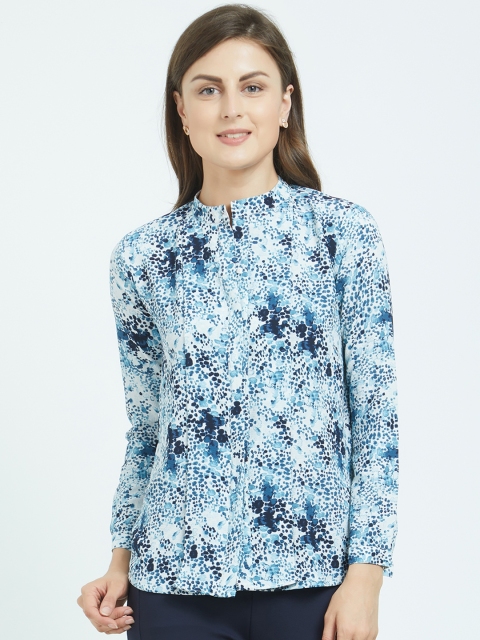 

Soie Women Blue Printed Top