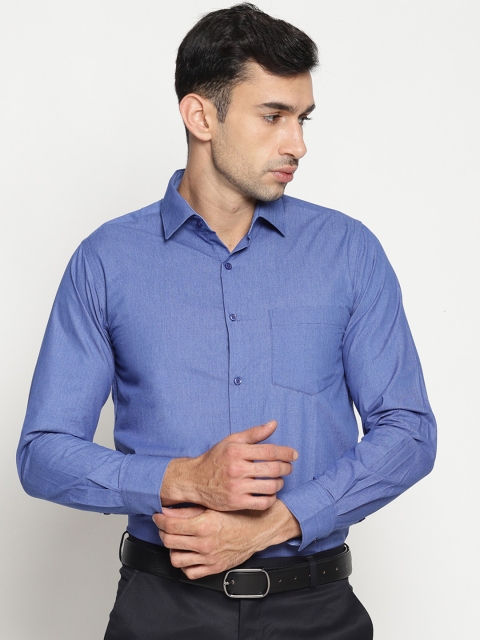 

IVOC Men Blue Modern Slim Fit Solid Formal Shirt