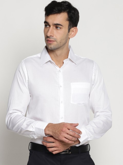

IVOC Men White Regular Fit Solid Formal Shirt