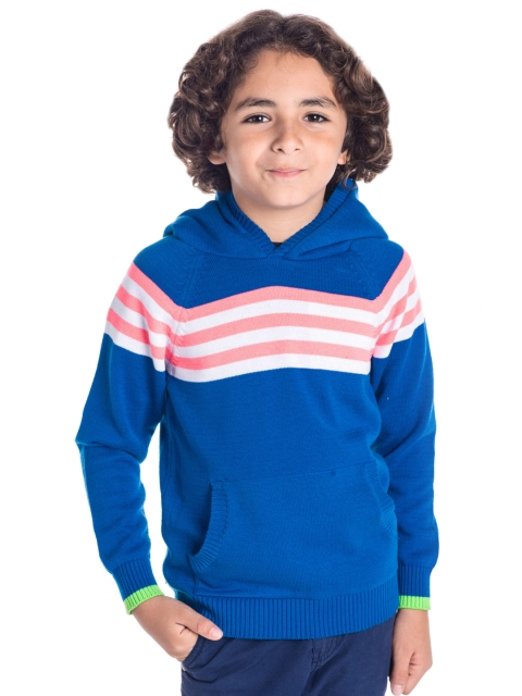 

Cherry Crumble Unisex Blue & White Solid Pullover