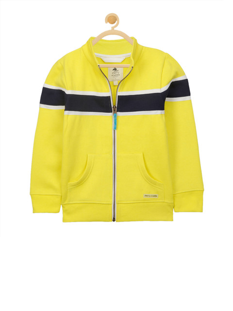 

Cherry Crumble Unisex Yellow Striped Sweatshirt