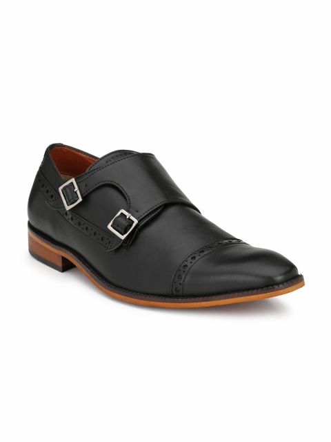 

Alberto Torresi Men Black Formal Monk Shoes