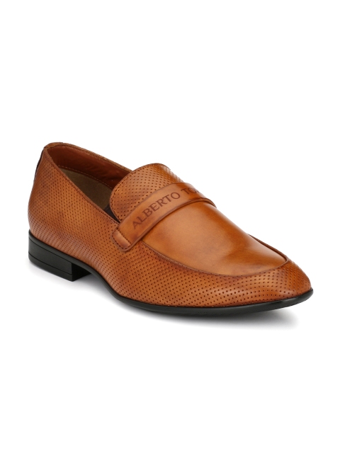 

Alberto Torresi Men Tan Brown Formal Loafers