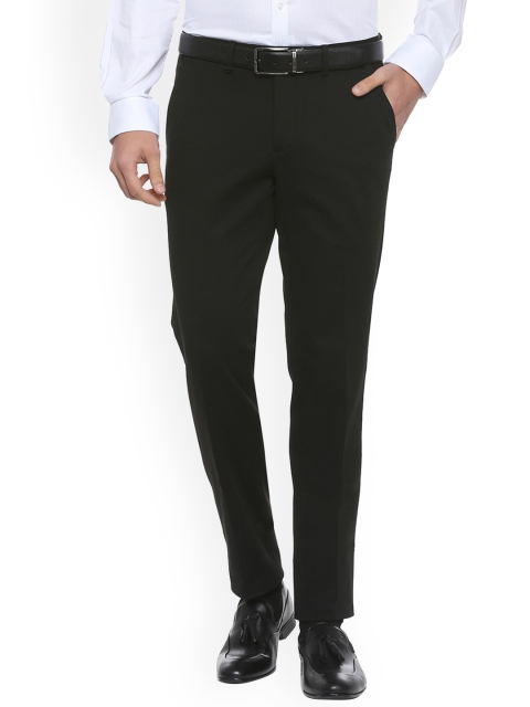 

Van Heusen Men Black Regular Fit Solid Formal Trousers