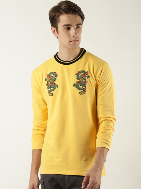 

Blue Saint Men Yellow & Green Printed Sweatshirt
