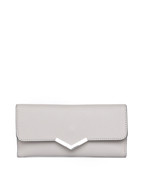 

Accessorize Women Grey Solid Three Fold Wallet