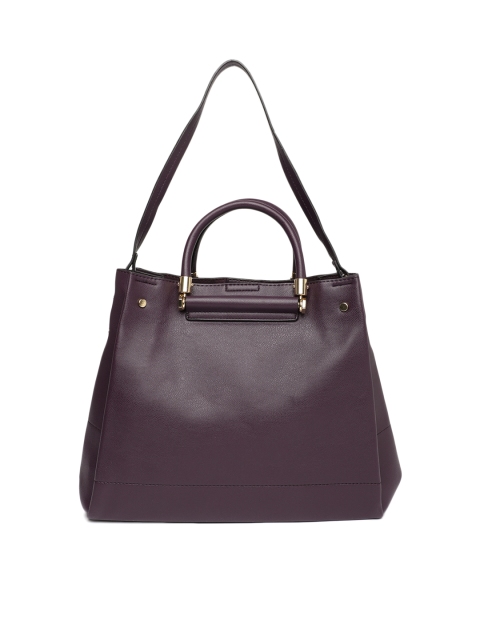 

Accessorize Purple Solid Handheld Bag