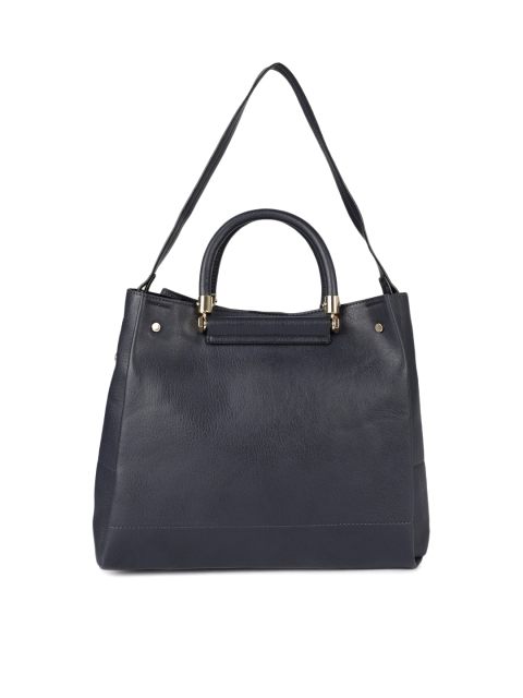 

Accessorize Navy Blue Solid Handheld Bag