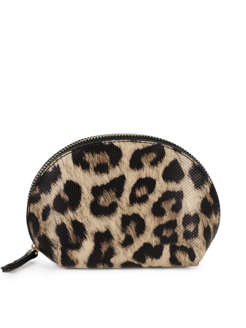 

Accessorize Brown & Black Animal Printed Clutch, Multi