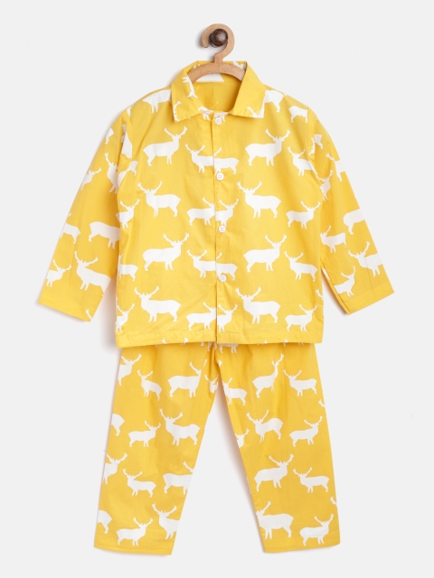 

Kids Clan Yellow Solid Night Suit KCN-100A