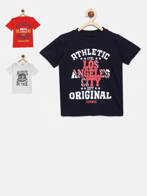 

Cherokee Boys Pack Of 3 Tshirts, Navy blue