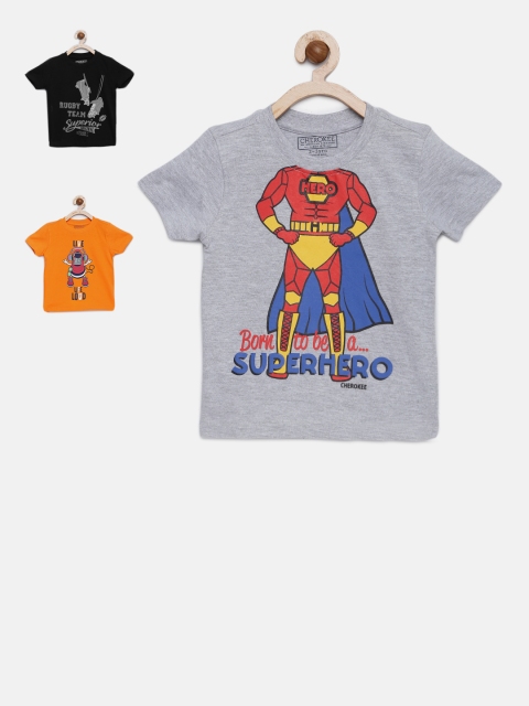 

Cherokee Boys Pack Of 3 Tshirts, Grey