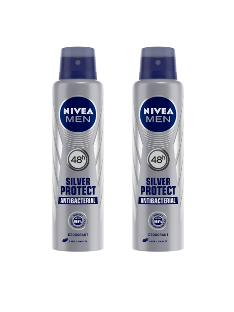 

Nivea Men Pack of 2 Silver Protect Anti-Bacterial Deodorant