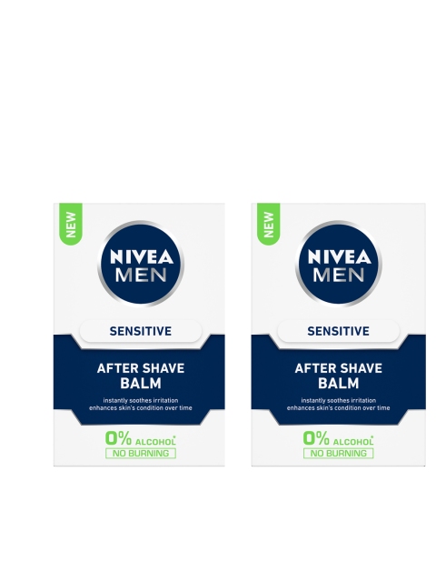 

Nivea Men Pack of 2 Sensitive After Shave Balm, White