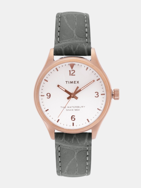 

Timex Women Off-White Analogue Watch TW2R69600