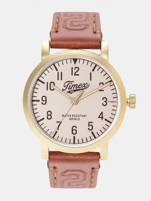 

Timex Unisex Beige Analogue Watch TW2P96700_OR