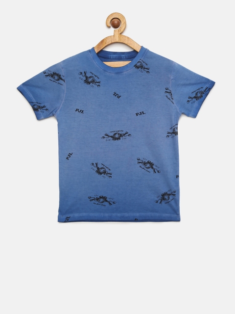 

Pepe Jeans Boys Blue Printed Round Neck T-shirt