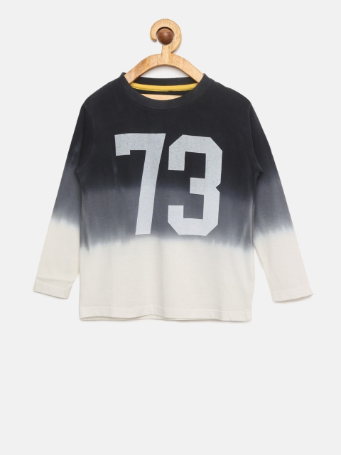 

Pepe Jeans Boys Black & Off-White Tie & Dye Round Neck T-shirt