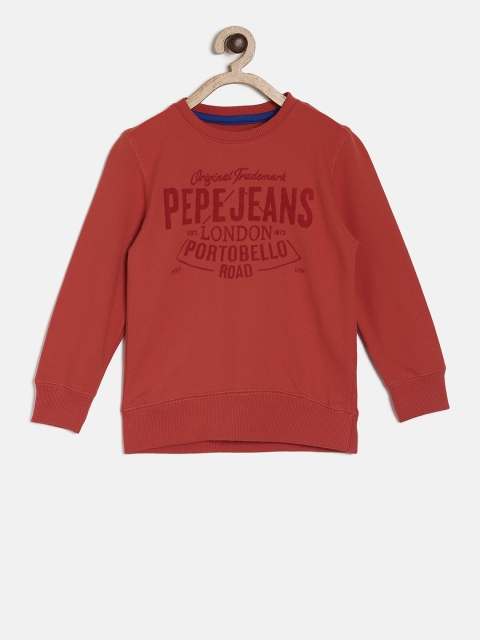 

Pepe Jeans Boys Red Printed Sweatshirt