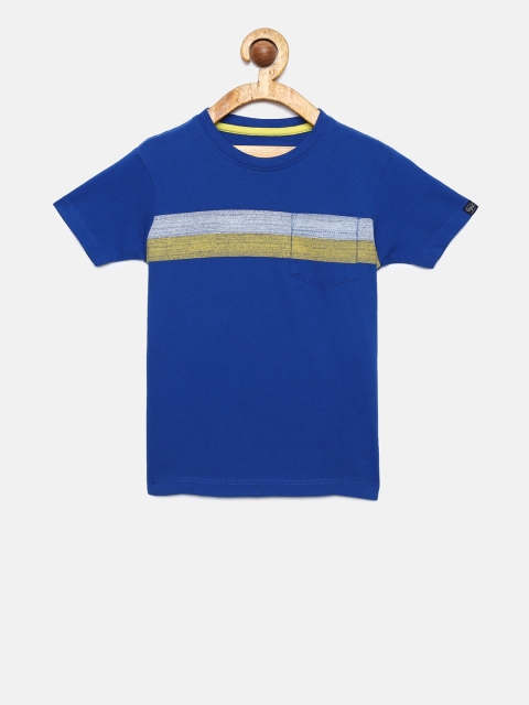 

Pepe Jeans Boys Blue Striped Round Neck T-shirt