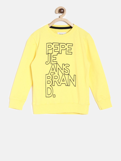 

Pepe Jeans Boys Yellow Printed Sweatshirt
