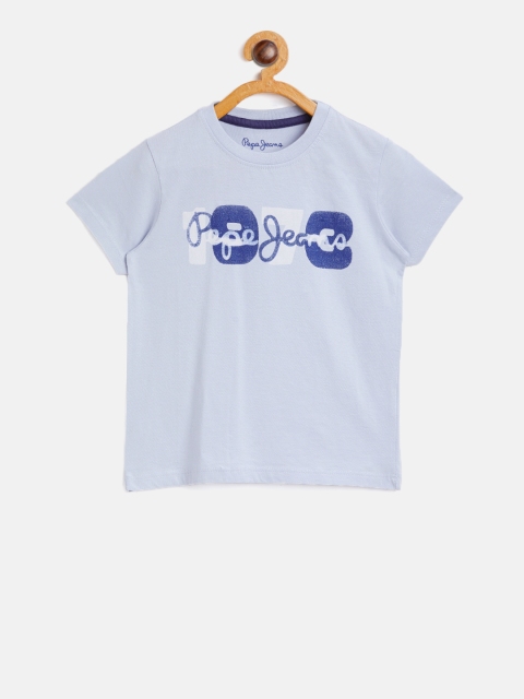 

Pepe Jeans Boys Blue Printed Round Neck T-shirt