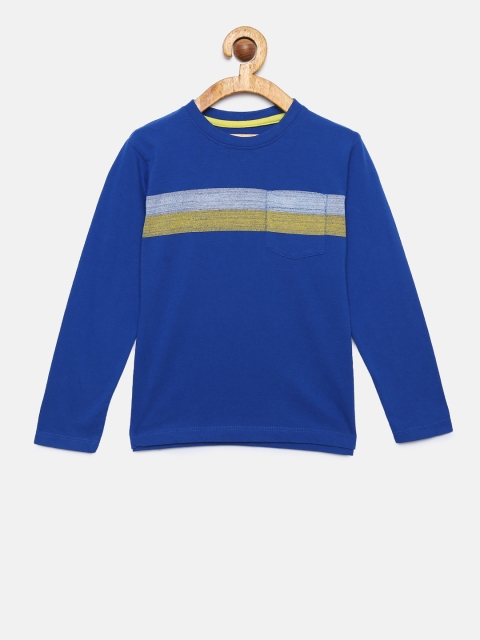 

Pepe Jeans Boys Blue Striped Round Neck T-shirt