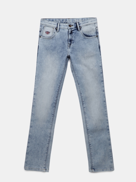 Pepe Jeans Boys Blue Slim Fit Mid-Rise Clean Look Stretchable Jeans