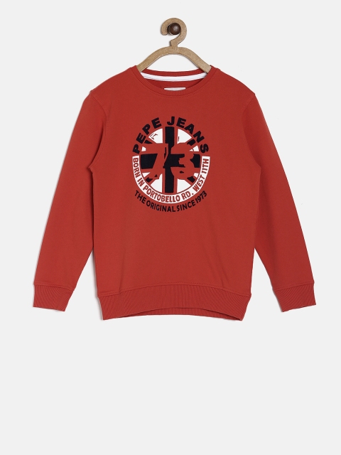 

Pepe Jeans Boys Red Printed Sweatshirt