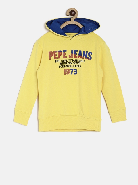

Pepe Jeans Boys Yellow Printed Sweatshirt