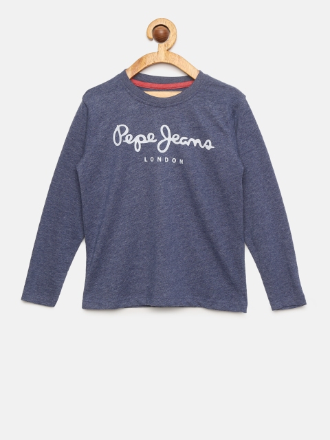 

Pepe Jeans Boys Blue Printed Round Neck T-shirt