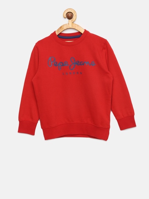 

Pepe Jeans Boys Red Solid Sweatshirt