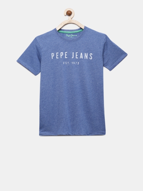

Pepe Jeans Boys Blue Printed Round Neck T-shirt