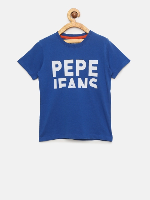 

Pepe Jeans Boys Blue Printed Round Neck T-shirt