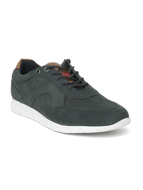 

Ruosh Men Navy Leather Blue Sneakers, Navy blue