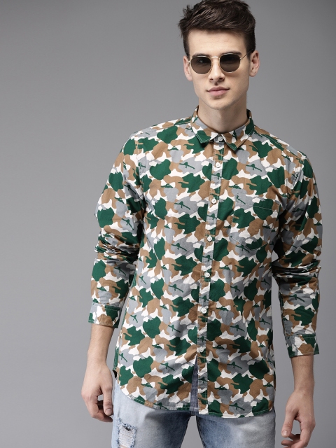 

Moda Rapido Men Multicoloured Regular Fit Printed Casual Shirt, Multi