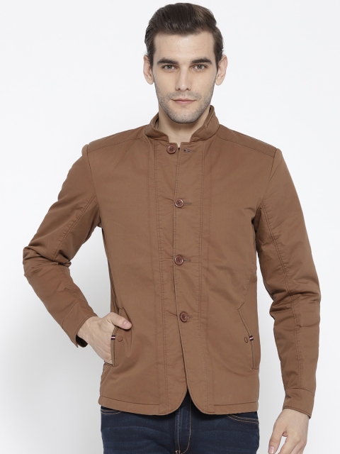 

Fort Collins Men Brown Solid Tailored Jacket