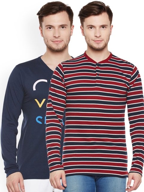 

Club York Men Pack of 2 T-shirts, Navy blue