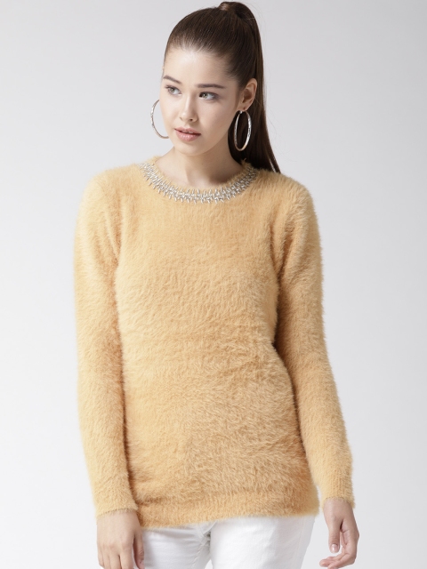 

Fort Collins Women Mustard Yellow Fuzzy Sweater