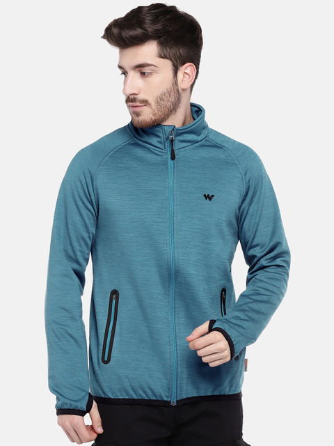 

Wildcraft Men Blue Softshell Bonded HYPAWARM Trail Running Sporty Jacket
