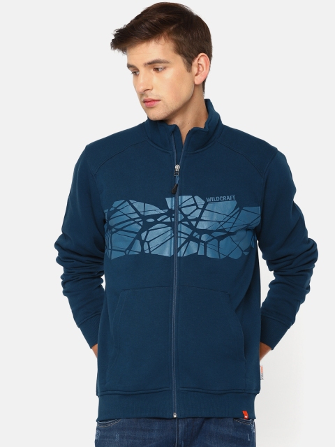 

Wildcraft Men Navy Blue Printed Rock Sweatshirt