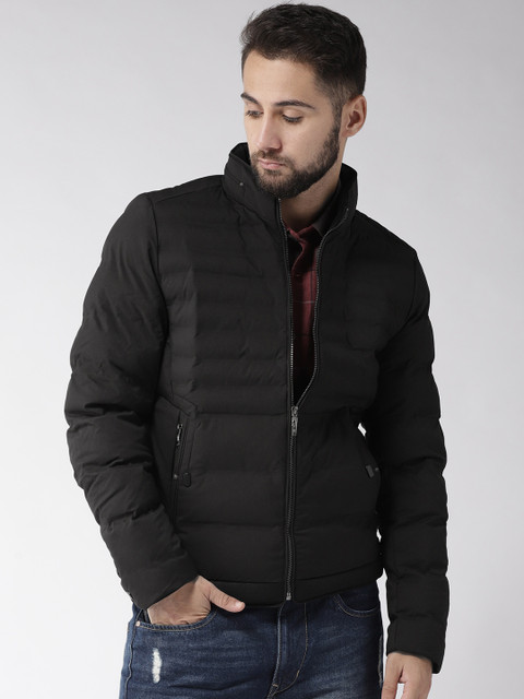 

Fort Collins Men Black Solid Padded Jacket