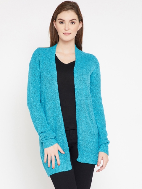 

RARE Blue Solid Open Front Shrug