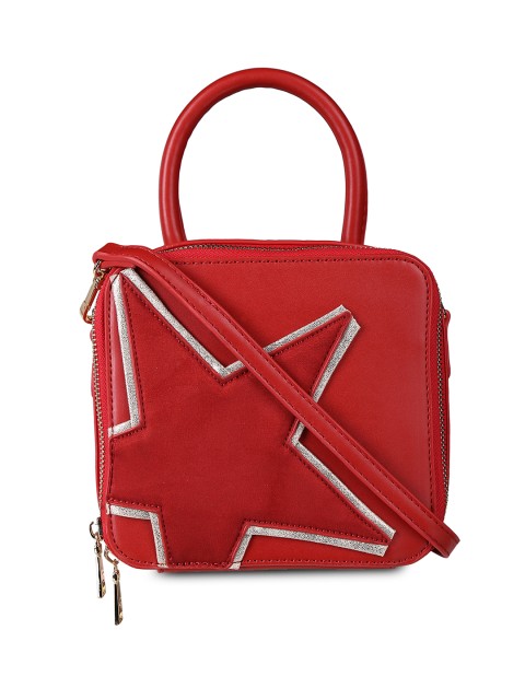 

GIORDANO Red Textured Handheld Bag