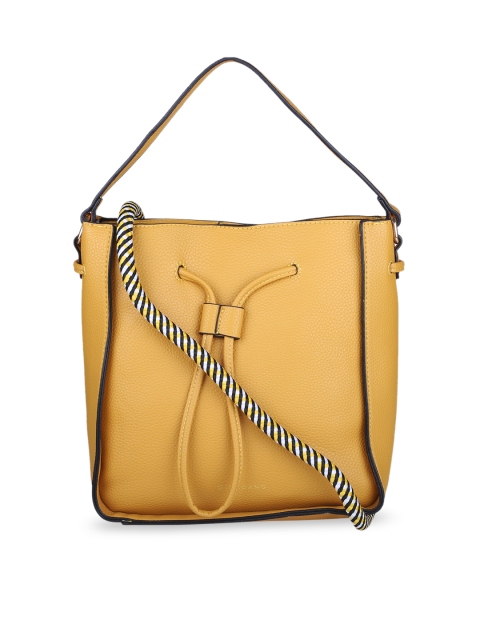 

GIORDANO Yellow Solid Hobo Bag