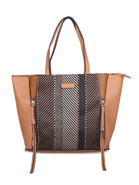 

GIORDANO Brown Striped Shoulder Bag