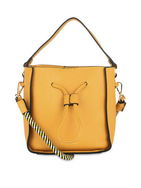 

GIORDANO Yellow Solid Shoulder Bag