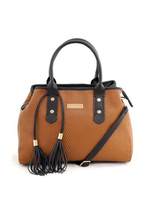 

GIORDANO Brown Solid Handheld Bag