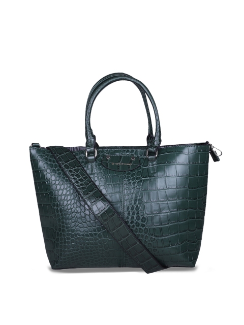 

GIORDANO Green Textured Tote Bag