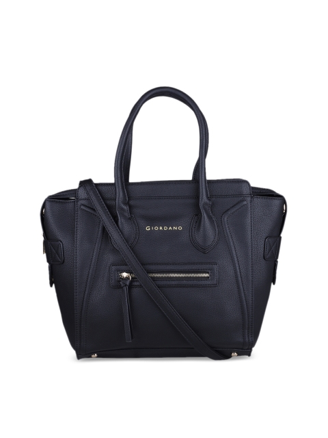 

GIORDANO Black Solid Handheld Bag